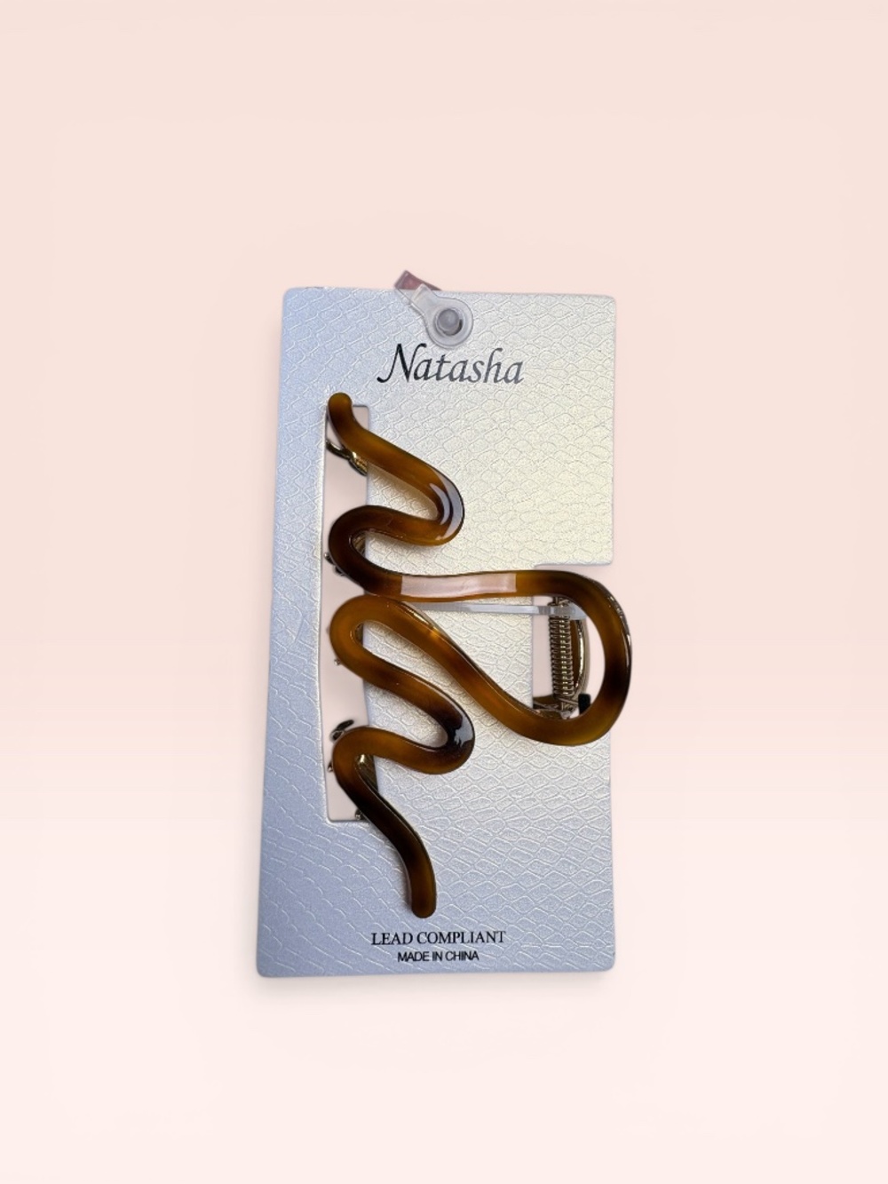Natasha Nordstrom Gold Tortoise Large Hair Clip